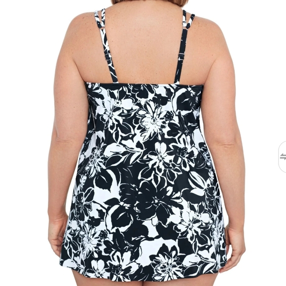 Swimsuits for All One Piece Floral Swimdress Size 34 - Picture 4 of 12